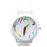 Luxury Brand & Colorful Kids Sport Wristwatch! "White"